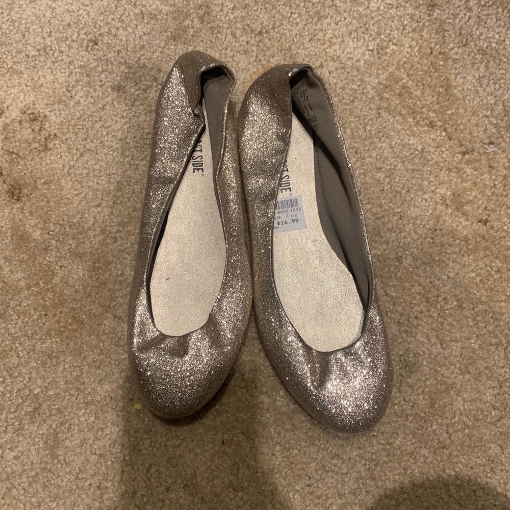 Glittery Slip Ons women’s 7.5